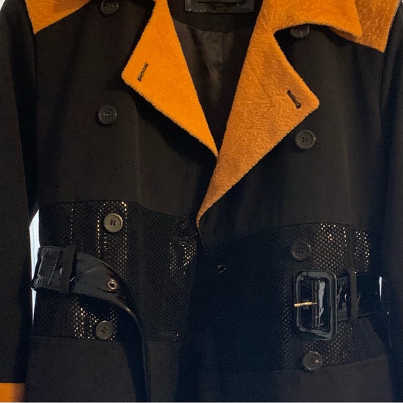 RARE Georgine Newton Wool leather Coat - Picture 9 of 16